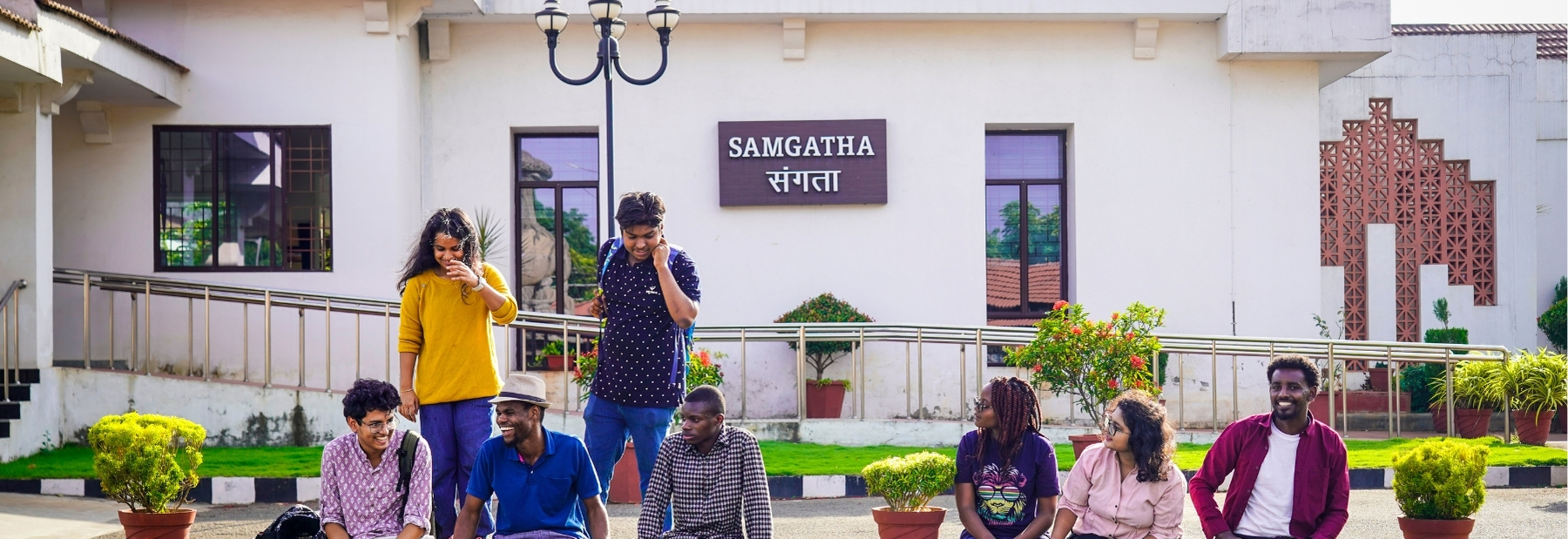 students in campus